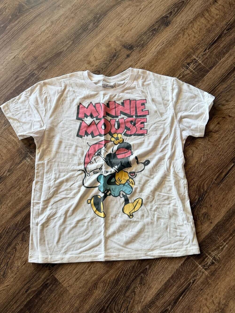 Disney Minnie Mouse Graphic T-Shirt Size XL White